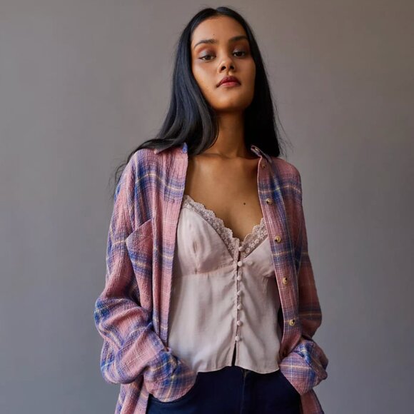 BDG Tops - {Urban Outfitters | BDG} Keanu Flannel Button-Down Shirt~ Size Small